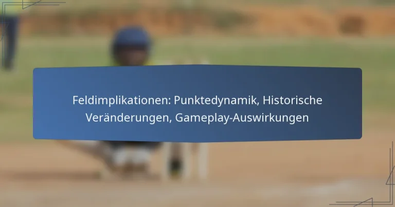Feldimplikationen: Punktedynamik, Historische Veränderungen, Gameplay-Auswirkungen