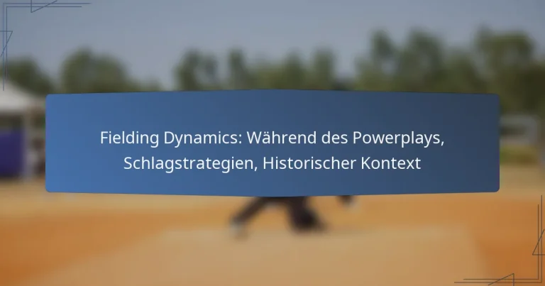 Fielding Dynamics: Während des Powerplays, Schlagstrategien, Historischer Kontext