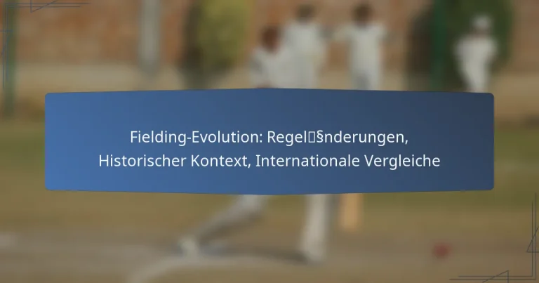 Fielding-Evolution: Regeländerungen, Historischer Kontext, Internationale Vergleiche