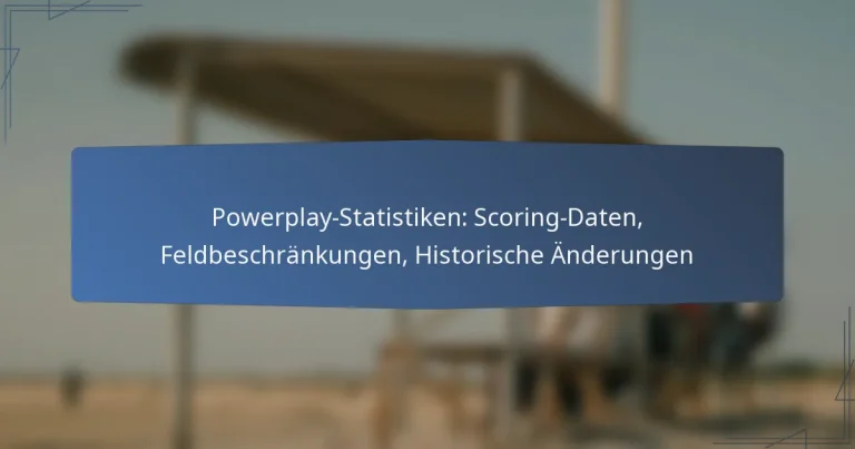 Powerplay-Statistiken: Scoring-Daten, Feldbeschränkungen, Historische Änderungen